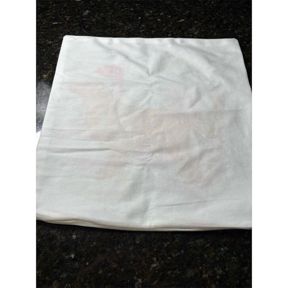 Unbranded Christmas Golden Retriever Pillow Cover White 17x17 Hidden Zip - Picture 4 of 4